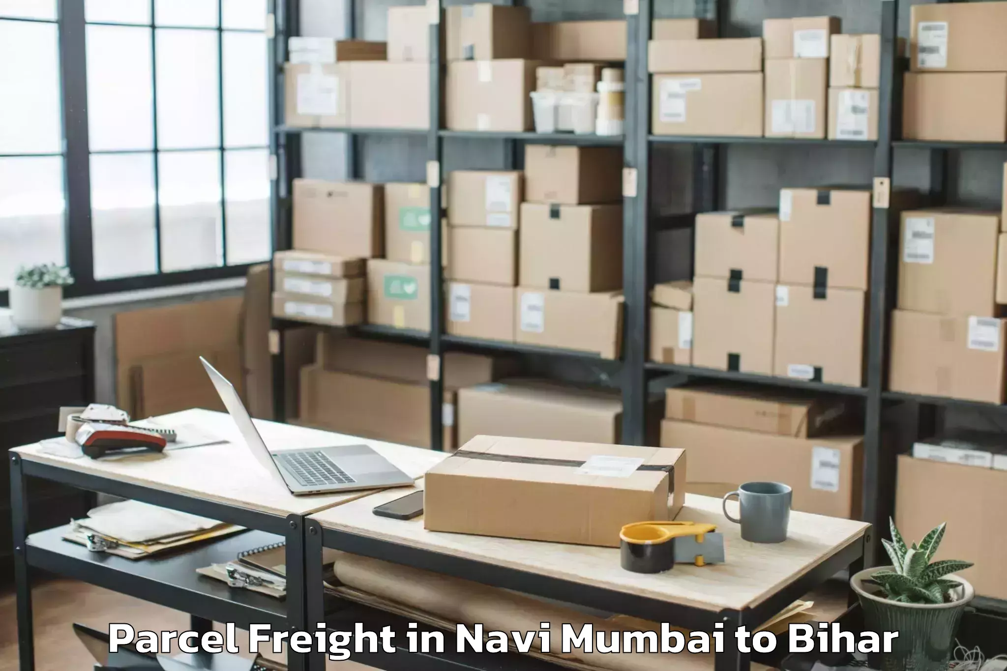 Easy Navi Mumbai to Barauli Parcel Freight Booking